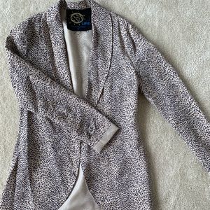 Planet blue Leopard blazer